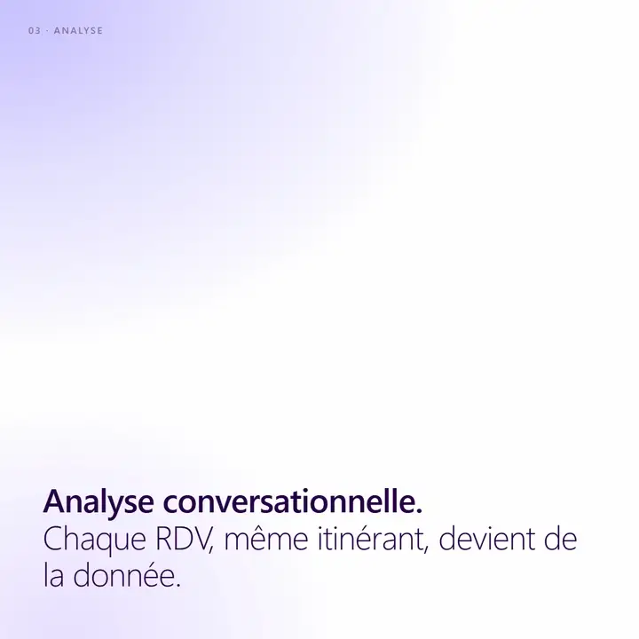 Analyse conversationnelle Marvin — animation de l'analyse en temps réel